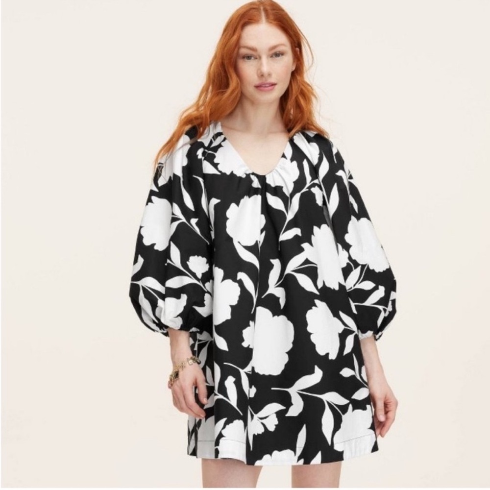 Kate Spade x Target Floral Balloon Sleeve Mini Dress XXS NWOT Limited Edition